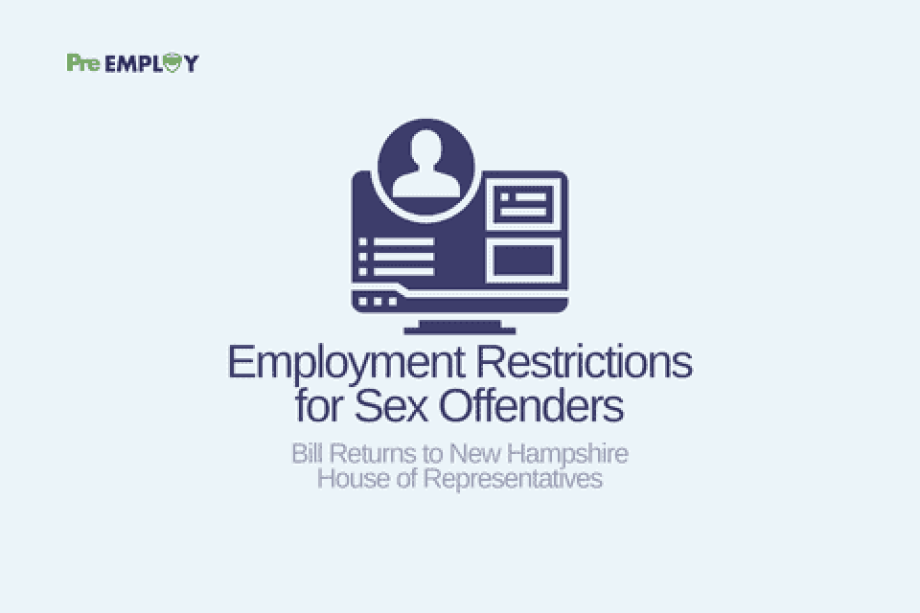 Bill Expanding Employment Restrictions and Background Checks for Sex Offenders Returns to New Hampshire House of Representatives