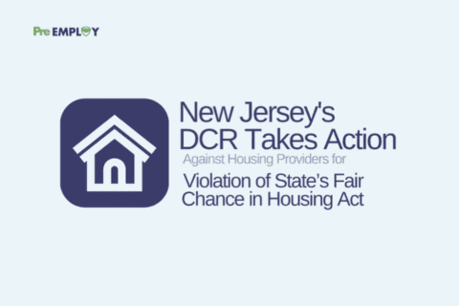 New Jersey’s DCR Takes Action Against Housing Providers for Violation of State’s Fair Chance in Housing Act