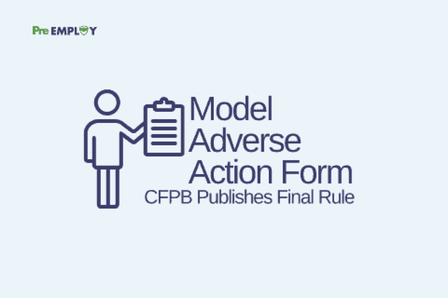 CFPB Publishes Final Rule Amending Model Adverse Action Form