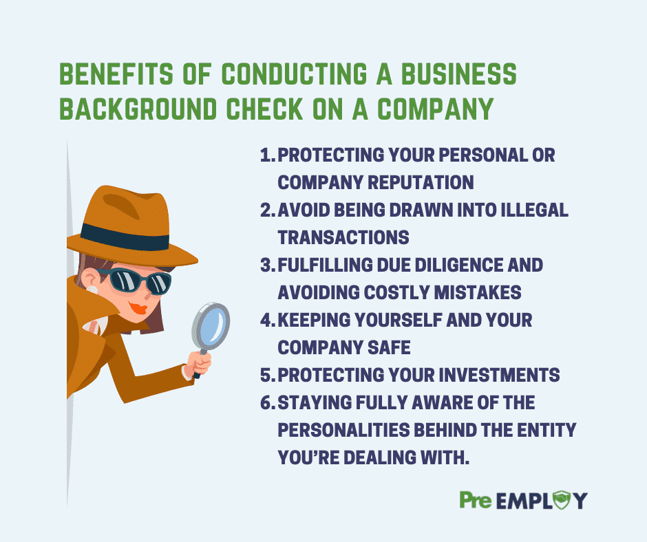 Business Background Check - 6 Benefits of Conducting a Business Background  Check on a Company