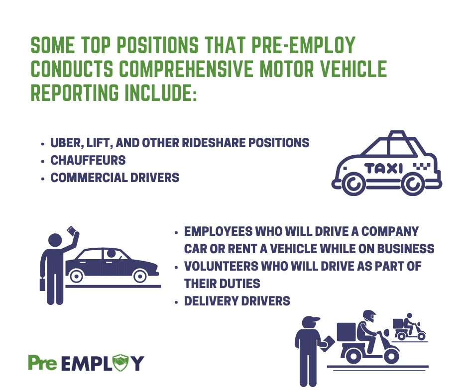 Pre-employ Motor Vehicle Reporting